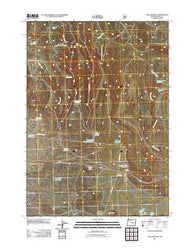 Sage Hen Hill Oregon Historical topographic map, 1:24000 scale, 7.5 X 7.5 Minute, Year 2011