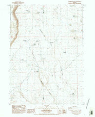 Sagebrush Knoll Oregon Historical topographic map, 1:24000 scale, 7.5 X 7.5 Minute, Year 1984