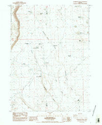 Sagebrush Knoll Oregon Historical topographic map, 1:24000 scale, 7.5 X 7.5 Minute, Year 1984