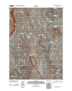 Sagebrush Knoll Oregon Historical topographic map, 1:24000 scale, 7.5 X 7.5 Minute, Year 2011