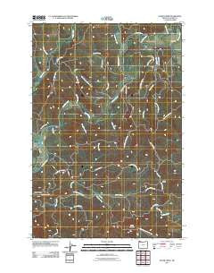 Sager Creek Oregon Historical topographic map, 1:24000 scale, 7.5 X 7.5 Minute, Year 2011