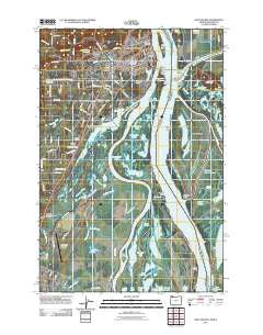 Saint Helens Oregon Historical topographic map, 1:24000 scale, 7.5 X 7.5 Minute, Year 2011