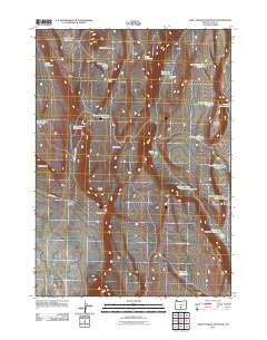 Saint Patrick Mountain Oregon Historical topographic map, 1:24000 scale, 7.5 X 7.5 Minute, Year 2011