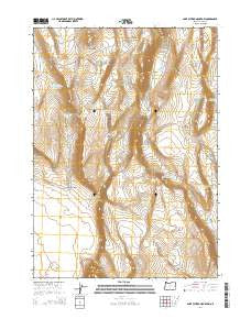 Saint Patrick Mountain Oregon Current topographic map, 1:24000 scale, 7.5 X 7.5 Minute, Year 2014