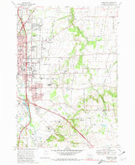 Salem East Oregon Historical topographic map, 1:24000 scale, 7.5 X 7.5 Minute, Year 1969