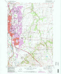Salem East Oregon Historical topographic map, 1:24000 scale, 7.5 X 7.5 Minute, Year 1969