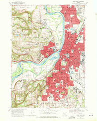 Salem West Oregon Historical topographic map, 1:24000 scale, 7.5 X 7.5 Minute, Year 1969