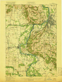 Salem Oregon Historical topographic map, 1:62500 scale, 15 X 15 Minute, Year 1917