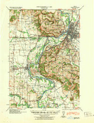Salem Oregon Historical topographic map, 1:62500 scale, 15 X 15 Minute, Year 1940