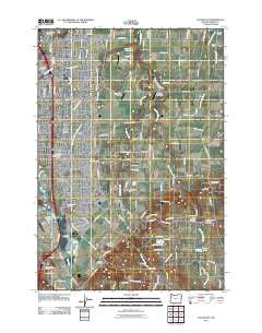 Salem East Oregon Historical topographic map, 1:24000 scale, 7.5 X 7.5 Minute, Year 2011