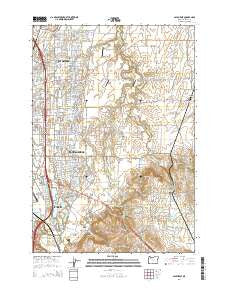 Salem East Oregon Current topographic map, 1:24000 scale, 7.5 X 7.5 Minute, Year 2014