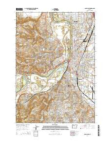 Salem West Oregon Current topographic map, 1:24000 scale, 7.5 X 7.5 Minute, Year 2014