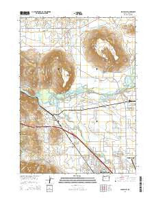 Sams Valley Oregon Current topographic map, 1:24000 scale, 7.5 X 7.5 Minute, Year 2014