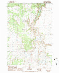 Sand Hollow Oregon Historical topographic map, 1:24000 scale, 7.5 X 7.5 Minute, Year 1983