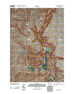 Sand Hollow Oregon Historical topographic map, 1:24000 scale, 7.5 X 7.5 Minute, Year 2011