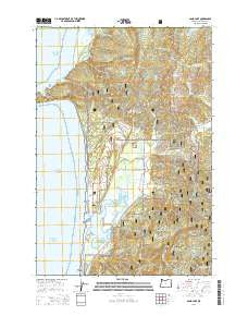 Sand Lake Oregon Current topographic map, 1:24000 scale, 7.5 X 7.5 Minute, Year 2014