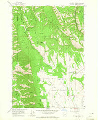 Sanderson Spring Oregon Historical topographic map, 1:24000 scale, 7.5 X 7.5 Minute, Year 1963