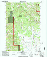 Sanderson Spring Oregon Historical topographic map, 1:24000 scale, 7.5 X 7.5 Minute, Year 1995
