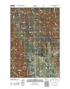 Sanderson Spring Oregon Historical topographic map, 1:24000 scale, 7.5 X 7.5 Minute, Year 2011