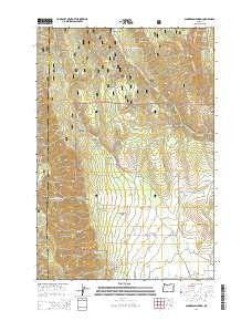 Sanderson Spring Oregon Current topographic map, 1:24000 scale, 7.5 X 7.5 Minute, Year 2014