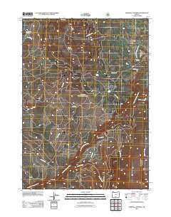 Sandhill Crossing Oregon Historical topographic map, 1:24000 scale, 7.5 X 7.5 Minute, Year 2011