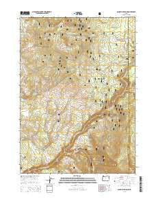 Sandhill Crossing Oregon Current topographic map, 1:24000 scale, 7.5 X 7.5 Minute, Year 2014