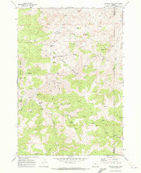 Sandrock Mtn Oregon Historical topographic map, 1:24000 scale, 7.5 X 7.5 Minute, Year 1968