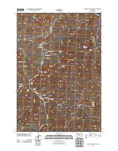 Sandrock Mountain Oregon Historical topographic map, 1:24000 scale, 7.5 X 7.5 Minute, Year 2011