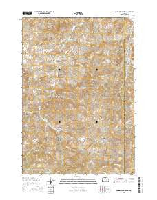 Sandrock Mountain Oregon Current topographic map, 1:24000 scale, 7.5 X 7.5 Minute, Year 2014