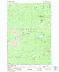 Santiam Junction Oregon Historical topographic map, 1:24000 scale, 7.5 X 7.5 Minute, Year 1988