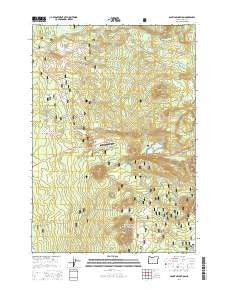 Santiam Junction Oregon Current topographic map, 1:24000 scale, 7.5 X 7.5 Minute, Year 2014