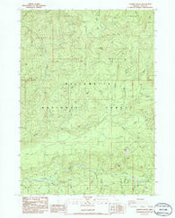 Sardine Butte Oregon Historical topographic map, 1:24000 scale, 7.5 X 7.5 Minute, Year 1986