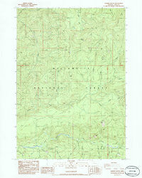 Sardine Butte Oregon Historical topographic map, 1:24000 scale, 7.5 X 7.5 Minute, Year 1986