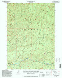 Sardine Butte Oregon Historical topographic map, 1:24000 scale, 7.5 X 7.5 Minute, Year 1997