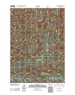 Sardine Butte Oregon Historical topographic map, 1:24000 scale, 7.5 X 7.5 Minute, Year 2011