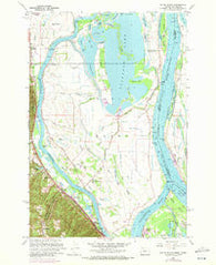 Sauvie Island Oregon Historical topographic map, 1:24000 scale, 7.5 X 7.5 Minute, Year 1961