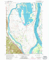 Sauvie Island Oregon Historical topographic map, 1:24000 scale, 7.5 X 7.5 Minute, Year 1961
