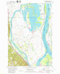 Sauvie Island Oregon Historical topographic map, 1:24000 scale, 7.5 X 7.5 Minute, Year 1961
