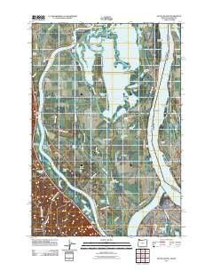 Sauvie Island Oregon Historical topographic map, 1:24000 scale, 7.5 X 7.5 Minute, Year 2011