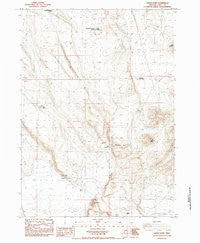 Sawed Horn Oregon Historical topographic map, 1:24000 scale, 7.5 X 7.5 Minute, Year 1984