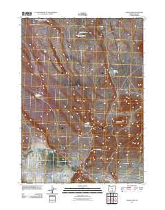 Sawed Horn Oregon Historical topographic map, 1:24000 scale, 7.5 X 7.5 Minute, Year 2011