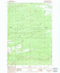 Sawmill Butte Oregon Historical topographic map, 1:24000 scale, 7.5 X 7.5 Minute, Year 1988