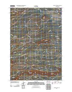 Sawmill Butte Oregon Historical topographic map, 1:24000 scale, 7.5 X 7.5 Minute, Year 2011