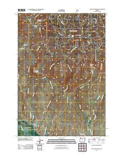 Sawtooth Ridge Oregon Historical topographic map, 1:24000 scale, 7.5 X 7.5 Minute, Year 2011