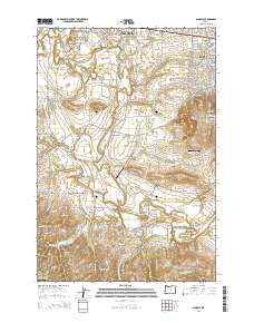 Scholls Oregon Current topographic map, 1:24000 scale, 7.5 X 7.5 Minute, Year 2014