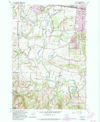 Scholls Oregon Historical topographic map, 1:24000 scale, 7.5 X 7.5 Minute, Year 1961