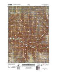 Schott Canyon Oregon Historical topographic map, 1:24000 scale, 7.5 X 7.5 Minute, Year 2011