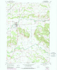 Scio Oregon Historical topographic map, 1:24000 scale, 7.5 X 7.5 Minute, Year 1969