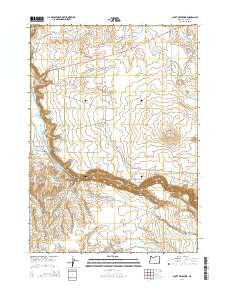 Scott Reservoir Oregon Current topographic map, 1:24000 scale, 7.5 X 7.5 Minute, Year 2014