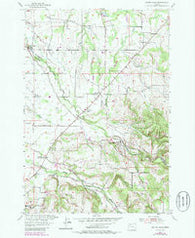 Scotts Mills Oregon Historical topographic map, 1:24000 scale, 7.5 X 7.5 Minute, Year 1954